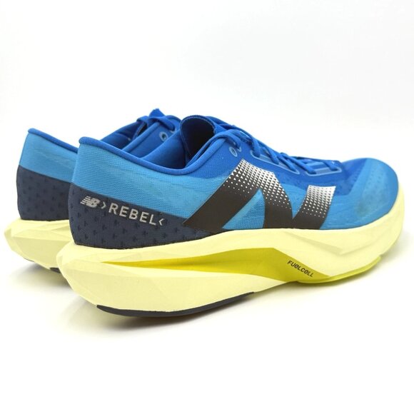NEW New Balance Men's FuelCell Rebel v4 Running Shoes MFCXLQ4 Blue Yellow - Picture 3 of 14